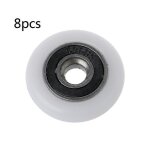 Roulement a billes 8 pieces 18, 5 / 20 / 25 / 27 mm pour porte coulissante, petite piece(25 mm ) Roulement a billes 8 pieces 18, 5 / 20 / 25 / 27 mm pour porte coulissante, petite piece(25 mm )