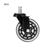 Roulettes de chaise de bureau roulettes universelles de remplacement de roue muette roues de chaise de ...