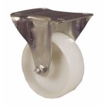 Roulette fixe � bandage polypropyl�ne sur platine - diam�tre 100 mm - port - roll guitel