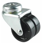 Roulettes jumel�es, bandage polyamide, fixation � il, pivotante tente