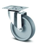 Roulette pivotante - caoutchouc non tachant - charge l�g�re - 100 - alpha tente