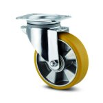 Roulette pivotante polyur�thane coul� - charge standard - 100 mm - alpha tente