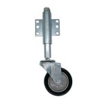 Roulettes de portail a ressort de 4 pouces, roulettes pivotantes robustes, capacit de charge de 120 ...