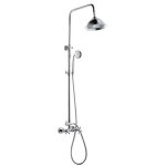 Rousseau colonne de douche avec robinet mlangeur retro - chrome