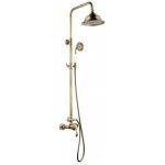 Rousseau colonne de douche avec robinet mitigeur mcanique byron - vieux bronze