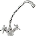 Rousseau robinet mlangeur de cuisine beverly - sans douchette - gris chromrobinetterie de cuisine. ...