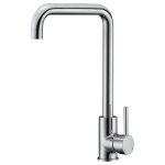 Rousseau robinet mitigeur de cuisine kiloo - sans douchette - gris chrom