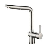 Rousseau robinet mitigeur de cuisine matsouko - avec douchette - gris inox