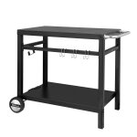 Royal gourmet desserte plancha ext�rieure, chariot pour barbecue en m�tal avec grande surface de travail, ...