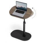 Roygbiv table d'appoint en forme de c  latrale rglable en hauteur avec plateau pivotant a 360, canap ...