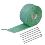 Ruban d'isolation thermique de 5m, en fiber de verre, en acier alli avec 6 attaches de cble en acier ...