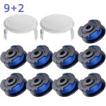 Pour ryobi one + bobine et ligne pour ryobi ac14rl3a / ac14hca pour coupe gazon sans fil lame coupe tondeuse ...