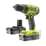 Ryobi r18dd7 - 220s - perceuse percussion brushless 18v - 85nm - 2 x 2ah