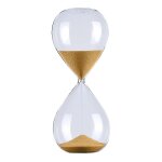 Sablier rond en verre, 5 / 30 / 60 minutes, ornements, nouveaute, outil de gestion du temps(60 minutes ...