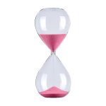 Sablier rond en verre, 5 / 30 / 60 minutes, ornements, nouveaute, outil de gestion du temps(60 minutes ...