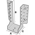 Sabot de charpente - ailes extrieures - sae380 / 92 / 2 - 50 pices simpson strong - tie