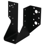 Sabot de charpente universel acier zingue noir magnodur 45x107x78x35, suki