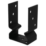 Sabot de charpente universel acier zingue noir magnodur 91x150x60, suki