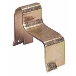 Sabot de portail acier noir � sceller - 90x120 mm torbel