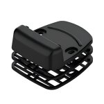 Sabot de portail battant motoris� + cales - large - aluminium - noir tirard