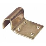 Sabot de portail noir a visser - saillie de 55 mm bricozor