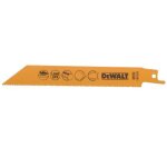 Sabre lame de scie dewalt dt2361 - qz; 152 mm; 5 unit�s