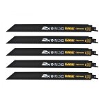 Sabre lame de scie dewalt dt2408l; 203 mm; 5 unit�s