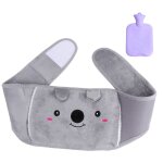 Sac bouteille d'eau chaude portable en caoutchouc, 2 pièces, couverture de taille en peluche, ensemble ... Sac bouteille d'eau chaude portable en caoutchouc, 2 pièces, couverture de taille en peluche, ensemble ...