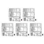 Sacs de carafe d'eau d'urgence avec robinet, 5 pices, pliable, isolation des boissons, sac de stockage ...