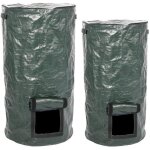 Sac a compost en polythylne, sac de ferment organique avec fermeture eclair et double poignes, poubelle ...