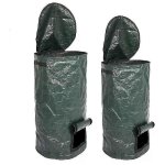 Sacs de compost rutilisables pour jardin, bac  compost cologique avec couvercle, idal pour la cuisine, ...