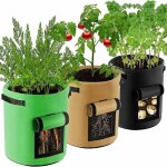 Sac de culture pour plantes, sacs de plantation en tissu non tissé de 1 gallon avec poignées, pots respirants ... Sac de culture pour plantes, sacs de plantation en tissu non tissé de 1 gallon avec poignées, pots respirants ...