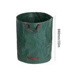 Sac de dchets de jardin 500l, sac de jardin de grande capacit, sac a feuilles etanche rutilisable, ...