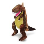 Sac a dos dinosaure 3d pour enfants, sac a dos en peluche avec dessin anime d'animaux mignons