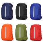 Sac a dos portable etanche, housse de protection contre la pluie, sacoche d'cole avec bandes rflchissantes ...