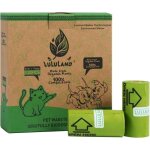Sac en papier ecologique - lululand - d�chets canins - 120 pi�ces - parfum lavande - 23x32 cm