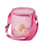 Sac de plage pour enfants, sac de ramassage de coquillages, sac de rangement en maille pour jouets avec ...