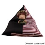 Sac a pouf multifonction avec poigne, salon, maison, avec pochette, chambre a coucher, jouets en peluche ...
