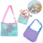 Sac de rangement portable pour jouets de plage, sac en filet pour enfants, sac de rangement d'articles ...