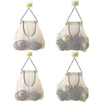 Sacs de rangement rutilisables en maille  suspendre - sacs en maille robustes et durables pour fruits ...
