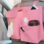 Sac suspendu pour siège arrière de voiture, organisateur de rangement multifonction, attaches à crochets ... Sac suspendu pour siège arrière de voiture, organisateur de rangement multifonction, attaches à crochets ...
