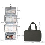 Sac de voyage etanche pour femmes, sac de lavage portable, pochette de rangement de maquillage, grande ...