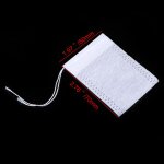 Sachets filtrants a th jetables, 1 pice / 100 pices, cordon de serrage vide en coton, pour la cuisson ...