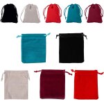 Sachets pochettes en velours, velours sac bijoux sac cordon, 15 pices sacs a cordon en velours pour ...