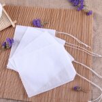 Sachets de thé jetables 100x7cm, 5. 5 pièces / lot, sachets de thé vides parfumés avec ficelle, filtre ... Sachets de thé jetables 100x7cm, 5. 5 pièces / lot, sachets de thé vides parfumés avec ficelle, filtre ...