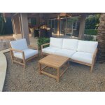 Salon bas de jardin en teck premium ninati 4 places Salon bas de jardin en teck premium ninati 4 places
