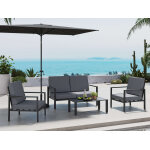 Salon de jardin alu jao - 4 places - jardideco