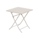 Salon de jardin carré en métal greensboro 70 x 70 cm argile avec 2 chaises - hespéride Salon de jardin carré en métal greensboro 70 x 70 cm argile avec 2 chaises - hespéride