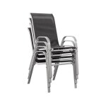 Salon de jardin cordoba xl 180 - phoenix - gris fonc