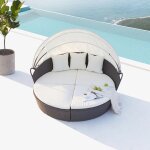 Salon de jardin modulable 6 / 8 places en r�sine tress�e